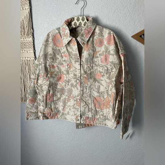 Free People Opal Swing Printed Denim Jacket 💫 - Picture 7 of 9